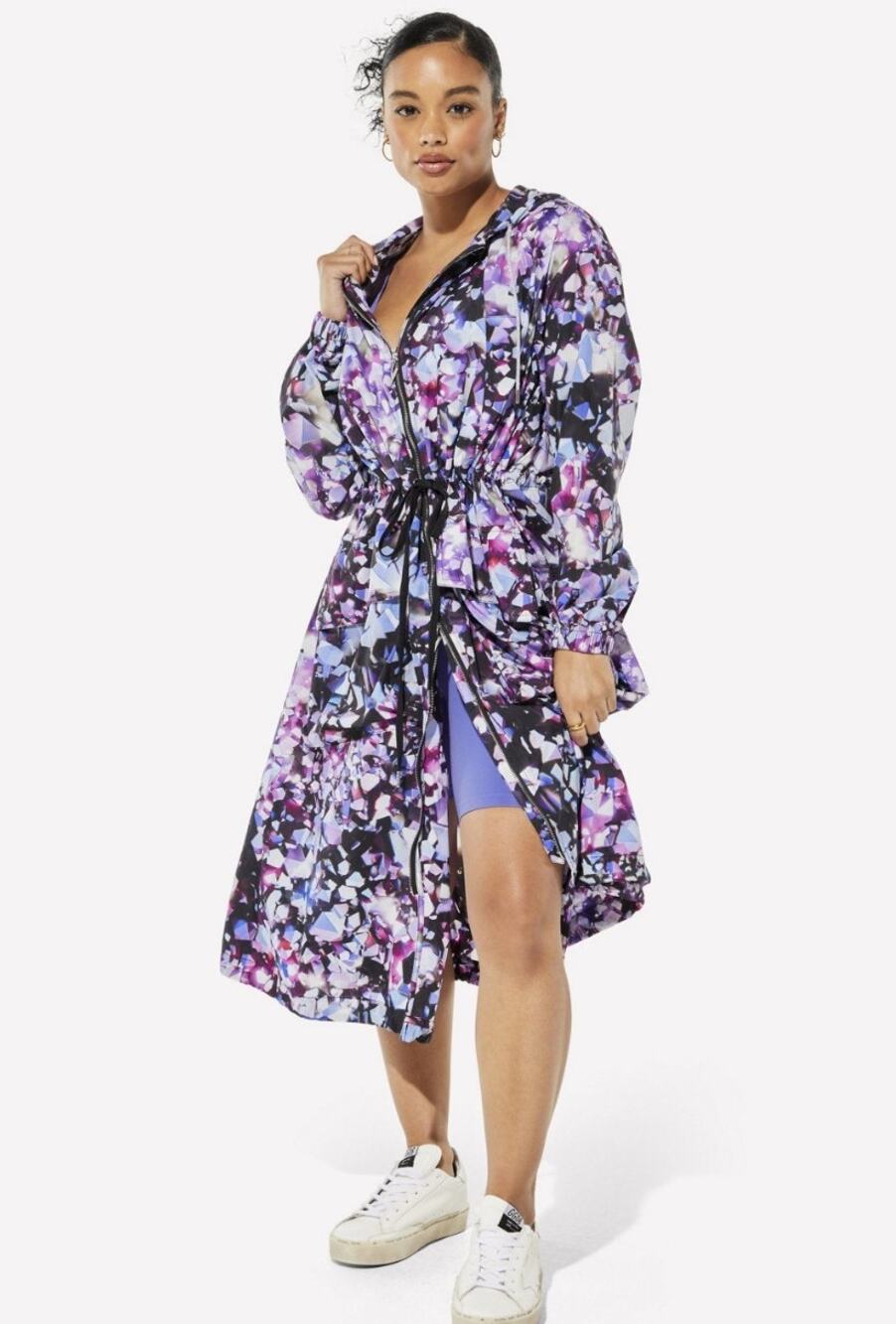 Yitty BHM Headliner Jacket In Crystal Healing Purple Size 3X